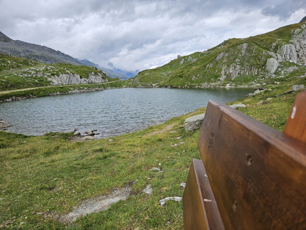 See beim Pfitscherjoch Haus in alpiner Landschaft