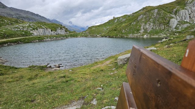 See beim Pfitscherjoch Haus in alpiner Landschaft